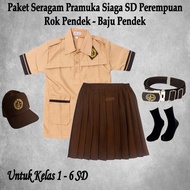 Package of Girl Scout Alert School Uniforms, List of Short Shirts and Short Skirts for Grades 1-6 El