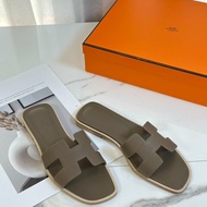 HERMES Oran拖鞋 - 灰 36