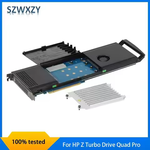 For HP Z Turbo Drive Quad Pro 4x M.2 Hard Drive Adapter Expansion Card For HP Z440 Z640 Z840 100% Te