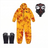 Halloween Orange Prisoner Costume Kids Adults Inmate Jumpsuit Horror Party Cosplay Outfit with Optio