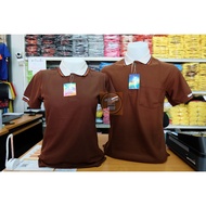 Polo Shirt TC Fabric Comfortable To Wear Not Hot Logcabin Khaki Sugar