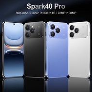 8000mAh 5G Phone 16GB RAM 1TB ROM Android 14 7.3 Inch Dual SIM Fast Charging HP Handphone Ready Stoc