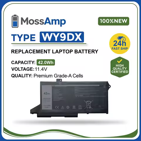 MossAmp 11.4V 42WH WY9DX Laptop Battery for Latitude Precision 5420 5520 3560 005R42 01K2CF WK3F1 M3