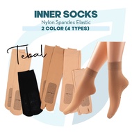 Ultifresh x QSTAR Comfort Muslimah Aurat Nylon Anti Slip Women Sock - Black