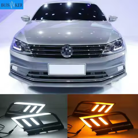 For Volkswagen VW Jetta Sagitar MK6 2015-2018 car styling driving LED DRL Daytime Running Light Dayl