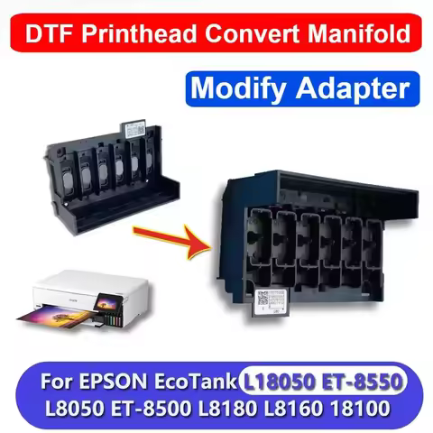 Modified 8550 ET-8550 Print Head DTF Manifold Kit Convert Printhead Adaptor Manifold For Epson Print