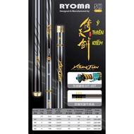 Cần tay Ryoma Ỷ Thiên Kiếm 5H (chính hãng ) nhẹ bảo hành 2 lóng trừ gốc 1 năm