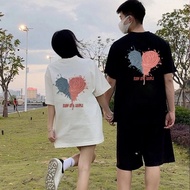 Couple T-shirt FINGERPRINT Couple Clothes SIDENCE Short Sleeve Tops Twins Shake Matching KOMPAK
