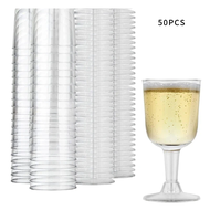 ♥ATTRACT♥ Glass Wine Clear Plastic Wine Glass Recyclable Shatterproof Wine Goblet - Disposable Reus