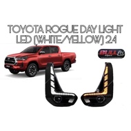 Toyota hilux revo rocco rogue 2.4 fog lamp cover with led bumper fog lamp daylight Fog Lamp cover 4x4 Car Accessories