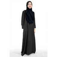 Jubah Tanpa Gosok Jubah Muslimah jubah Sarah Ironless Muslimah Hitam Black Women Dress Plus size XS to 6XL
