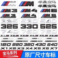 BMW Tail Label 1 Series i3 Series 45 Series ix1ix3x4x5x6 Rear Number Letter Car Logo M Label Black S