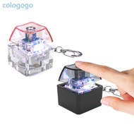 COLO 1PC Mechanical Keyboard Clicks Toy With Colorful LED Lights Switches Tester