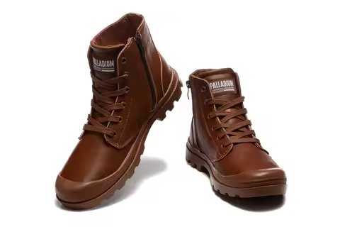 Classic Outdoor PALLADIUM Pampa Men Women Soldiers Boots Leather Zipper Ankle Boots Outdoor Dual Pur