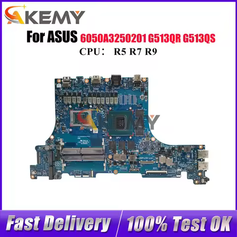 6050A3250201 Laptop Motherboard For ASUS ROG Strix G15 G513Q G513QM G513QS G513QR Mainboard With R5 