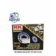 RK ORING GOLD SET 15T-38T LC135