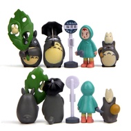 10pcs / set Mainan Miniatur Anime Totoro Untuk Dekorasi Rumah Boneka