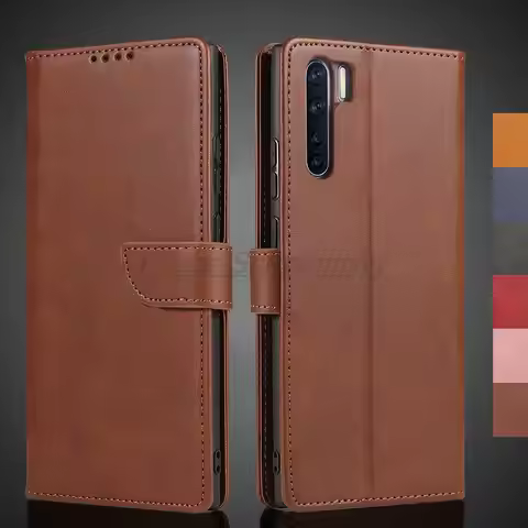 Wallet Flip Cover Leather Case for OPPO Reno 3 Global / A91 / F15 Pu Leather Phone Bags protective H