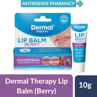 Dermal Therapy Lip Balm Berry Ultra Moisturizing For Dry Lips & Sensitive Lip (10g)