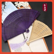 Dance Folding Fan Sakura All Bamboo Ancient Fan All Bamboo Handmade Chinese Fan Rose Folding Fan He 