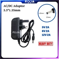 AC to DC (3.5*1.35mm) 5V/6V/9V/12V 2A UK Switching Power Supply Adaptor Adapter Switch Plug FIXIA
