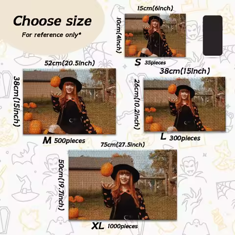 35/300/500/1000pcs Custom Photo Customized Picture Customizable Photo Personalised Decompression Puz