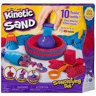 Kinetic Sand, Sandisfying Set With 2lbs Of Sand And 10 Tools, Play Sand Sensory Toys For Kids Ages 3