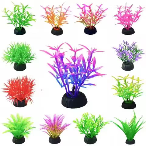 18 Styles Fish Tank Plastic Imitation Aquatic Plants Artificial Plant Aquarium Landscaping Series Sa