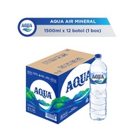 AQUA AIR MINERAL 1500ML X 12 BOTOL (1 BOX) [TERBARU[TERLARIS[ORIGINAL[ASLI]