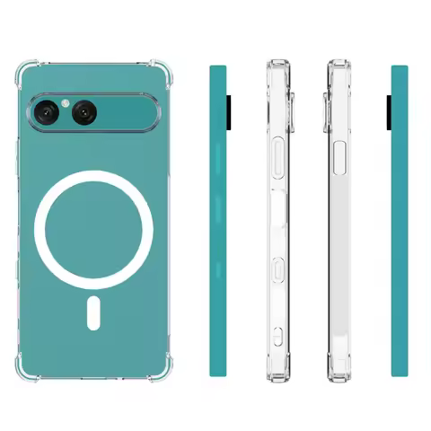 For Sony Xperia 10 VIII Case for Magsafe Air Cushion Shockproof Airbag Silicone Back Cover Soft Case