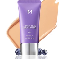 MISSHA M PERFECT COVER SERUM BB CREAM No.27 Honey Beige- Medium with Cool/Neutral Undertone, BB Crea