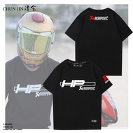 Attitude Scorpio akrapovic Exhaust Pipe Mid-Tail Full Section m4 Motorcycle Car Modification Locomotive Men Summer Short-Sleeved T-Shirt 050