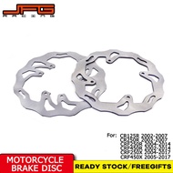 JFGแข่งด้านข้างด้านหน้ารถจักรยานยนต์หยักเบรกจานล้อชุดสำหรับCR125R CR250R CRF250R CRF450R CRF250X CRF