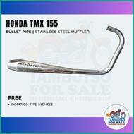 ▧  ❂ Honda TMX 155 Bullet Pipe Type Muffler for TMX 155 Exhaust pipe