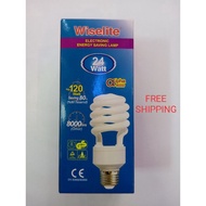 Wiselite Bulb Spiral 24Watt Daylight E27(SIRIM)