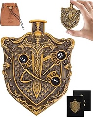 MinZerTRPG Roulette Dice 3.0 - Unique Shield Mechanical Spinner Dice for Tabletop RPG | 7-in-1 Metal