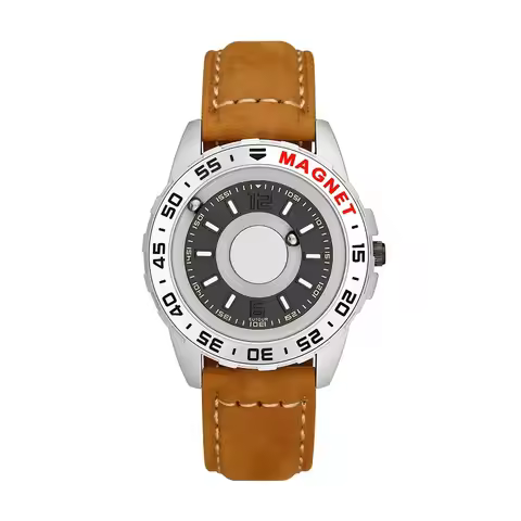 EUTOUR Watch Women Men Quartz Magnetic Ball Show Couple Watches Steel Canvas Leather Strap Unisex In