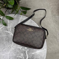 [Chính Hãng] Túi Đeo Chéo Da Nam Nữ Jamie Camera Bag In Signature Canvas Thời Thượng Sang Trọng - CR