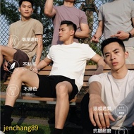 Men Short-Sleeved t-Shirt 2026 Summer Breathable Casual Top Cotton Half-Sleeved Soft Comfortable Str