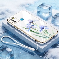 YBD Case For Tecno Spark 6 GO Spark GO 2020 2021 KE5j KE5k Fresh Violet Electroplating Phone Shell
