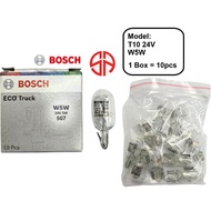 24V W5W T10 Bosch Eco Truck Lorry Bus 1987302872 Small Bulb W2.1x9.5d Parking Light Indicator Dashbo