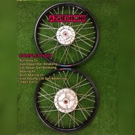 Rim Alloy Suzuki RG/Smash 110/Y100/Y80/Y110 1 atau 2Full Set Depan dan Belakang