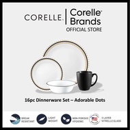 CORELLE 16pc Dinnerware Set – Adorable Dots