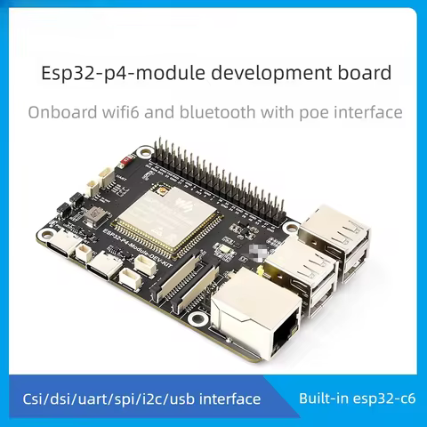 ESP32 P4 Module Board with DSI Display Camera and RJ45 Ethernet for IoT Edge Computing