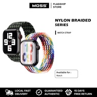MOSS Nylon Braided QL001 Watch Strap For Watch 38mm / 40mm / 41mm / 42mm / 45mm / 49mm ( Strap Only