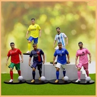 Football Soccer Ronaldo Messi Mbappé Sport Memorabilia Action Figure Toy Modelx6