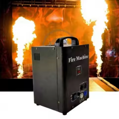 Mini DMX Control Flame Machine Artificial Fire Light Spray Thrower For Celebration DJ Wedding Party 