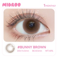 Midroo 【0°~-400°】Bunny-14.5mm  Blue/Pink/Brown ไร้ขอบ series คอนแทคเลนส์สี แม่ทัพ  สายฝอ รายเดือน  เ