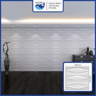 Paus Biru - WALL PANEL 3D PVC WALLPANEL WALLPAPER DINDING / WALL PANNEL 50X50CM TEBAL EMBOSS 29MM