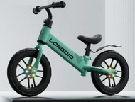 RUN2FREE - 兒童無腳踏平衡車/滑步車(14吋閃光橡膠充氣輪車胎適合身高95-130cm) - 綠色